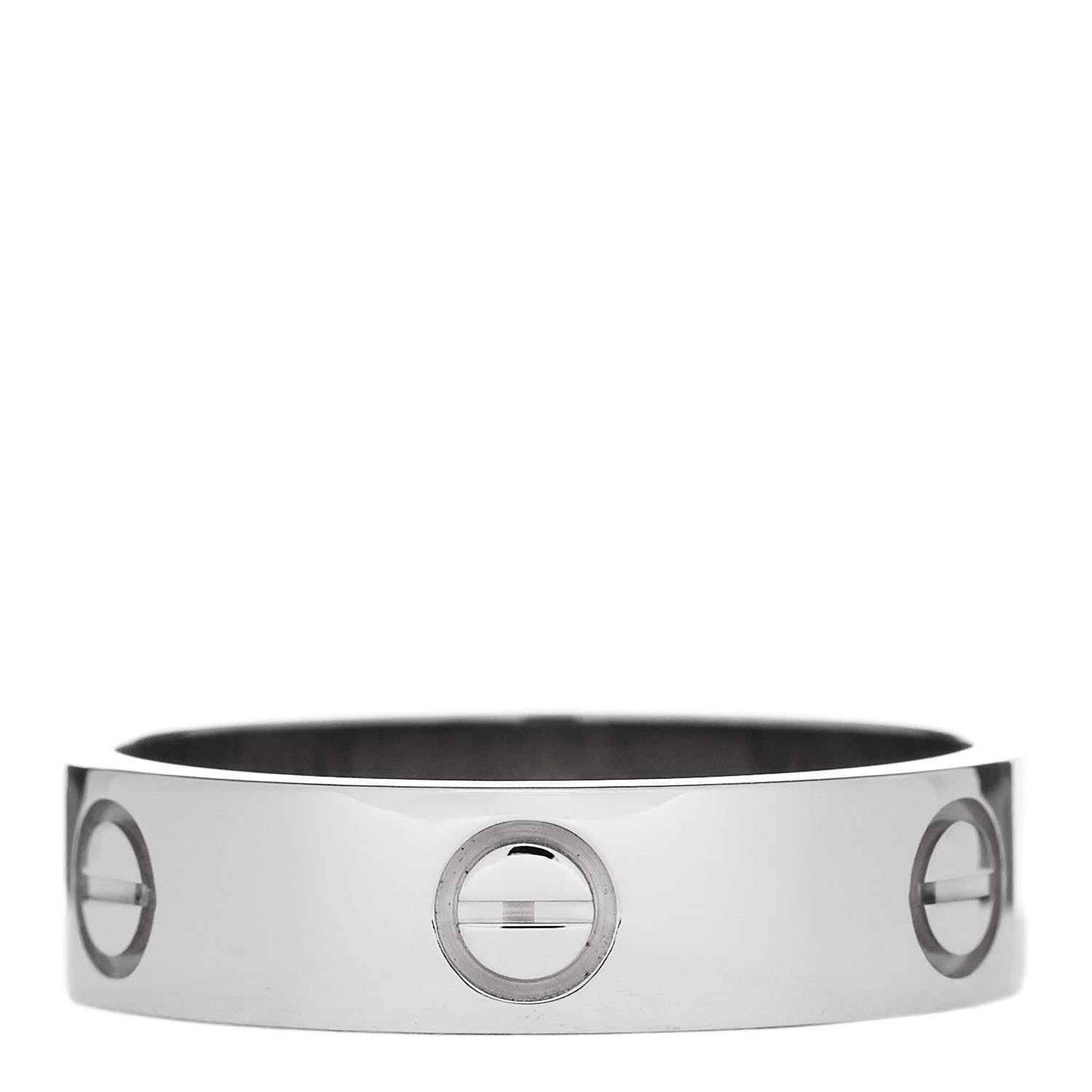 Cartier 18K White Gold 5.5mm LOVE Ring 60 9.25 3 of 4