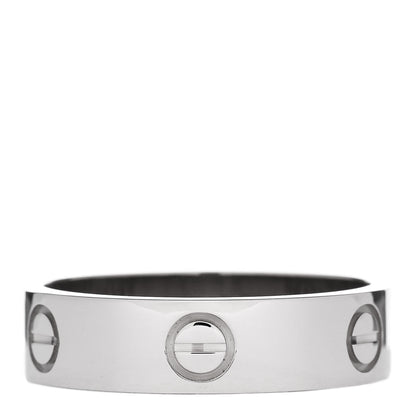 Cartier 18K White Gold 5.5mm LOVE Ring 60 9.25 3 of 4