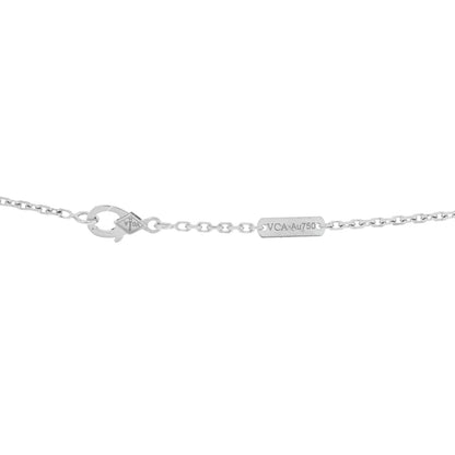 Van Cleef & Arpels 18K White Gold Diamond Magic Alhambra Long Necklace 4 of 5