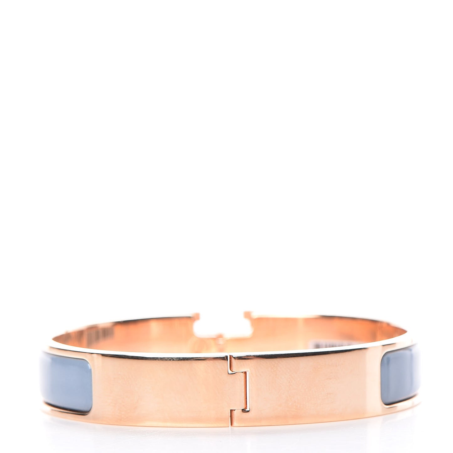 Enamel Narrow Clic Clac H Bracelet GM Gris Orage