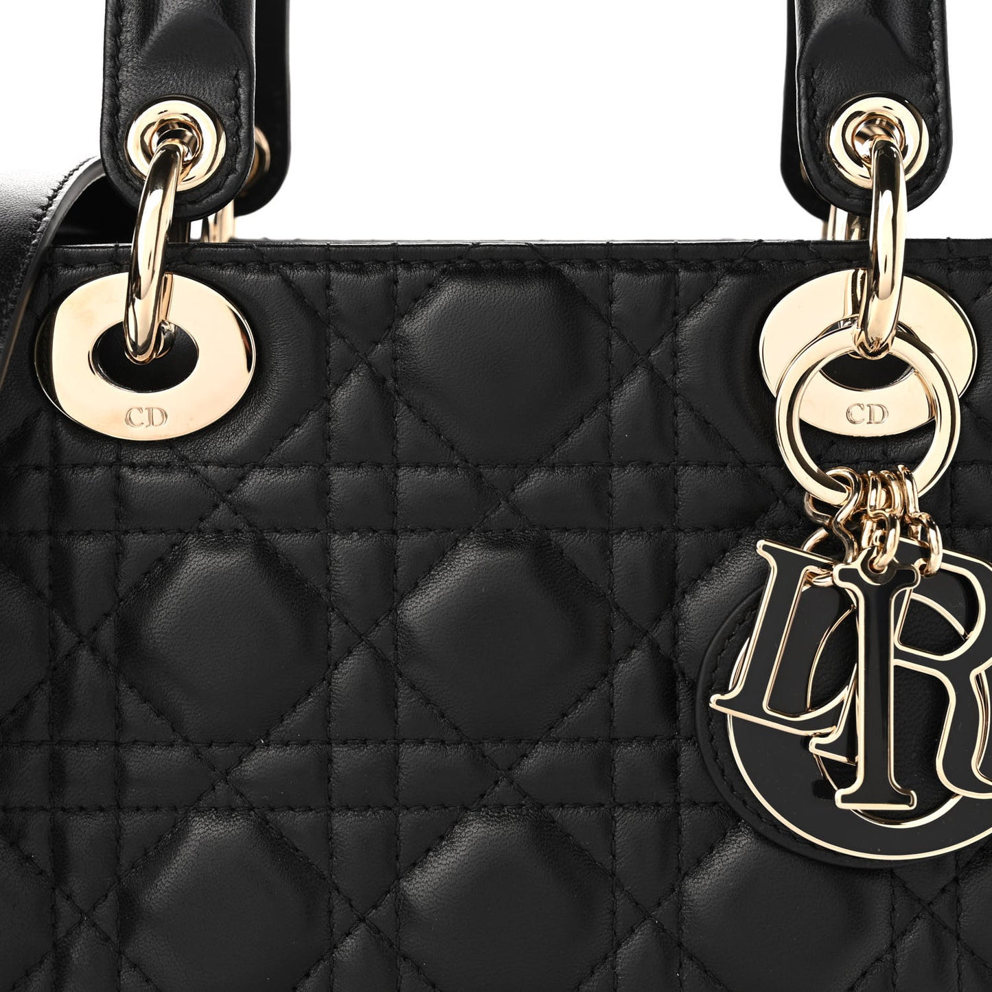 Lambskin Cannage Small My ABCDior Lady Dior Black