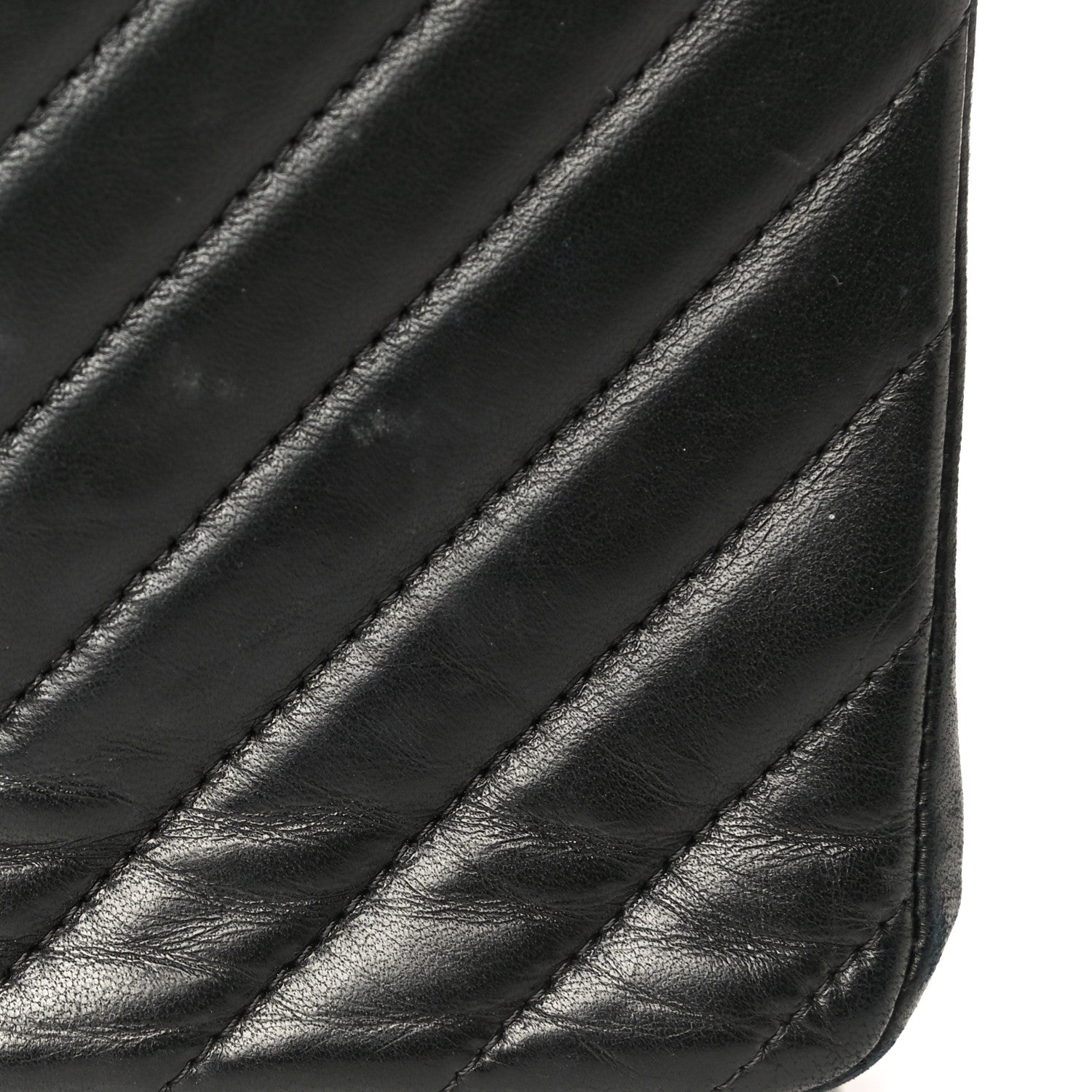 Chanel Lambskin Chevron Quilted Mini Rectangular Flap So Black 20 of 29