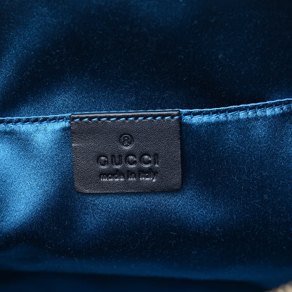 Gucci Suede Patent GG Web Small Ophidia Dome Shoulder Bag New Shamarock Black 6 of 10