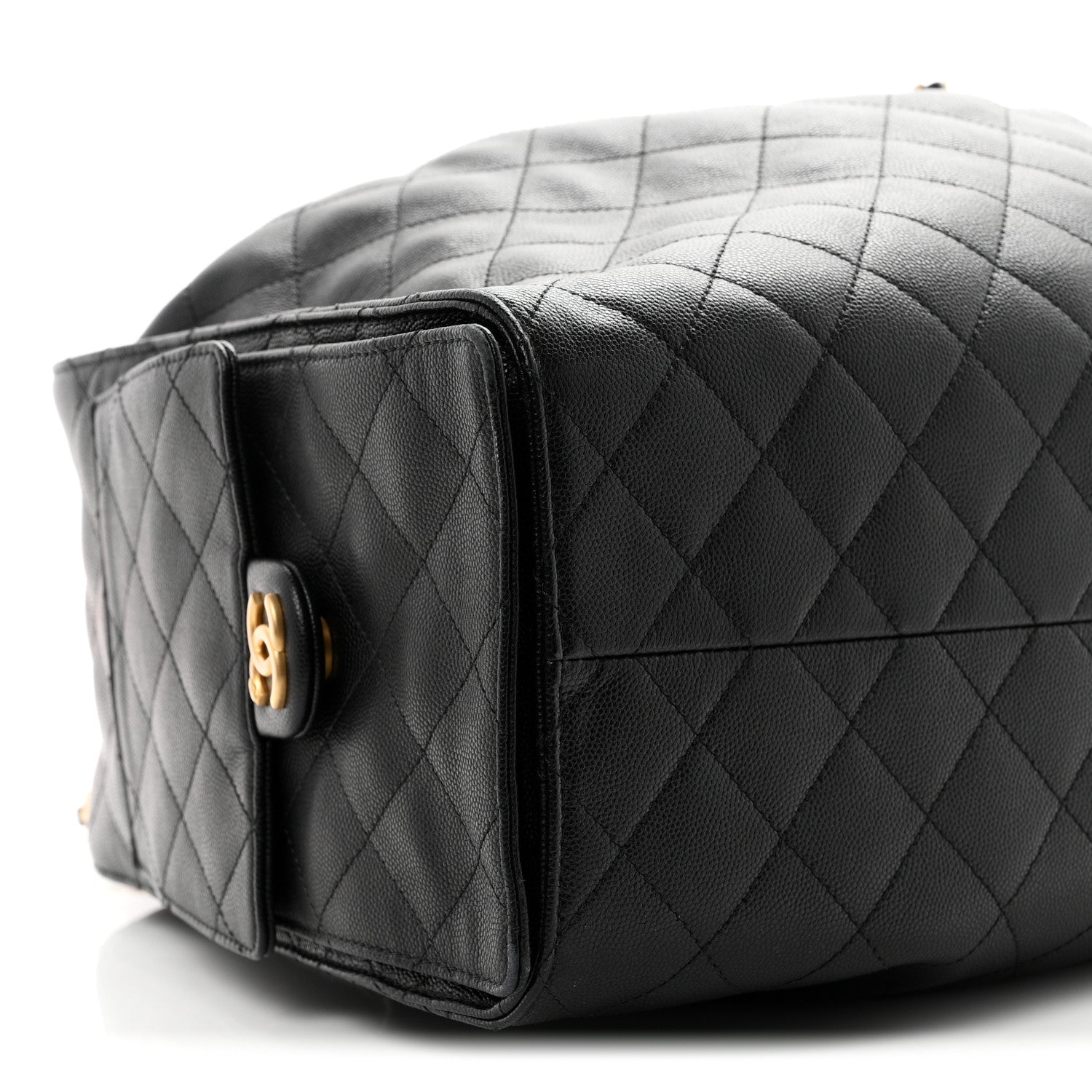 Chanel Caviar Quilted Large Chanel 25 Handbag Black 9 of 10