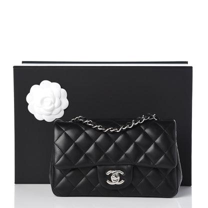 Chanel Lambskin Quilted Mini Rectangular Flap Black 8 of 8