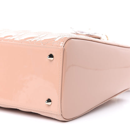 Christian Dior Patent Cannage Medium Lady Dior Beige 9 of 10