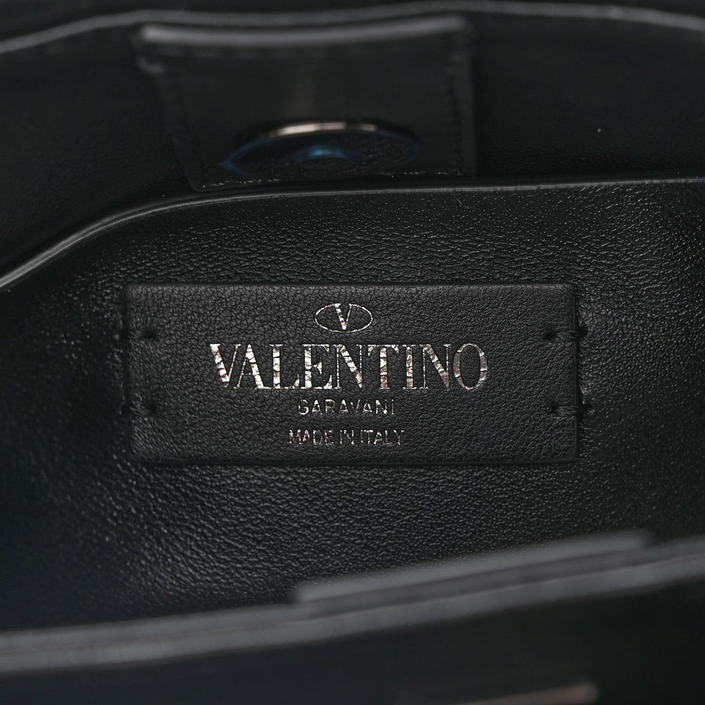 Nappa Monochrome Small Roman Stud The Handle Bag Black