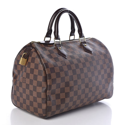 Louis Vuitton Damier Ebene Speedy 30 3 of 10