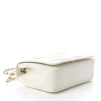 Chanel Lambskin CC Mania Flap Bag White 4 of 10