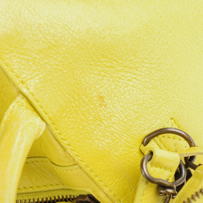 Balenciaga Agneau Classic Hardware Zip Traveler Backpack Jaune Poussin 8 of 8