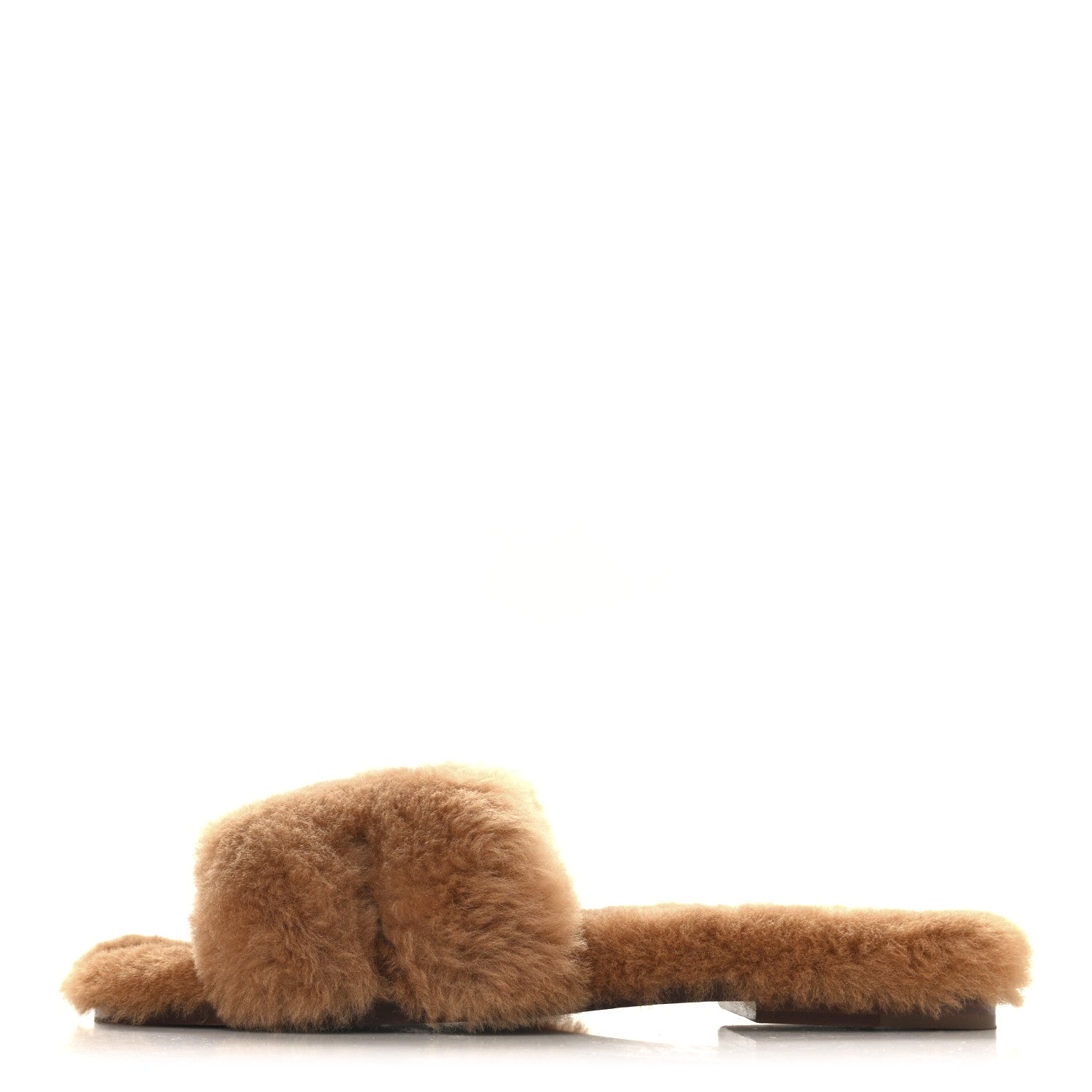 Hermes Woolskin Oran Sandals 37 Naturel 1 of 9