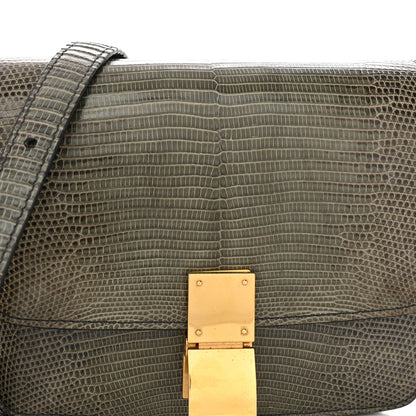 Celine Lizard Small Classic Box Flap Bag Green 7 of 9