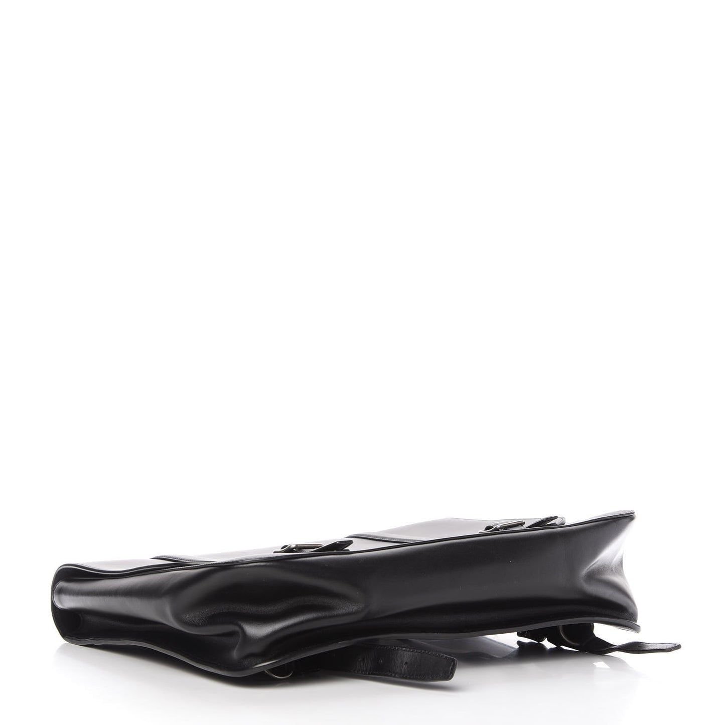 Smooth Calfskin Schoolbag Backpack Black