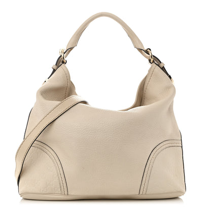 Gucci Calfskin Guccissima Trim Large Signoria Hobo Ivory 1 of 16