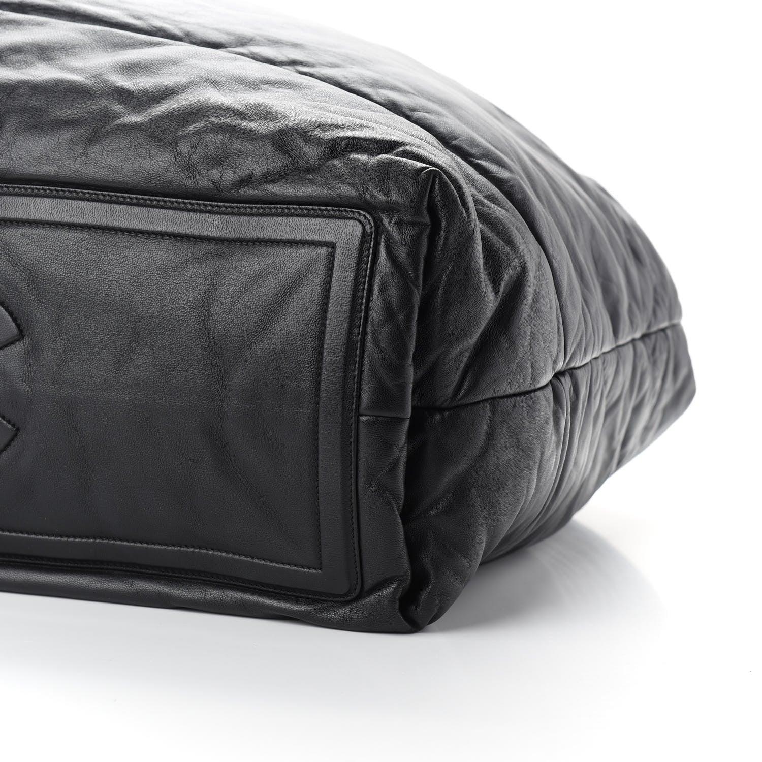 Chanel Lambskin Quilted Extra Large Coco Cocoon Reversible Tote Black 10 of 10