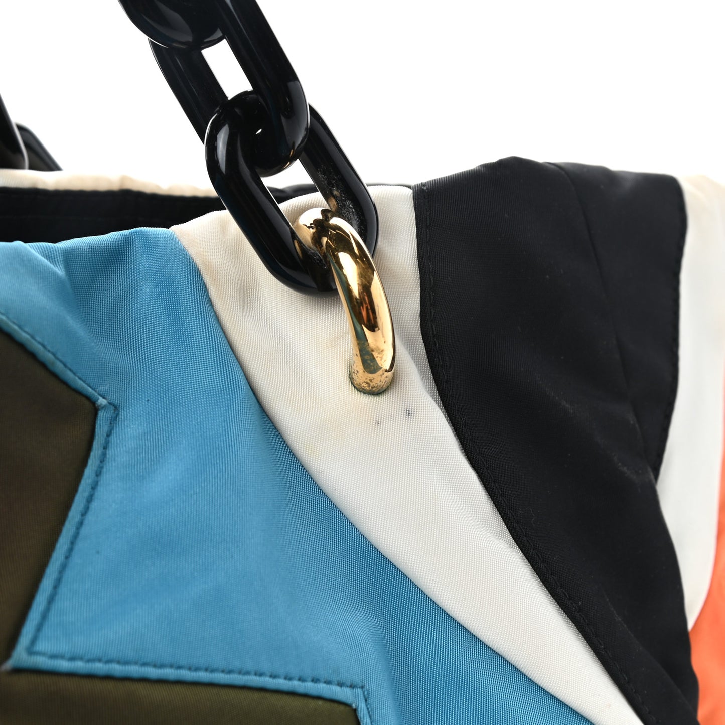 Tessuto Nylon Chain Tote Multicolor