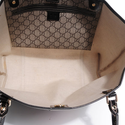 Gucci GG Plus Monogram Tattoo Heart Medium Joy Tote Dark Brown 6 of 8