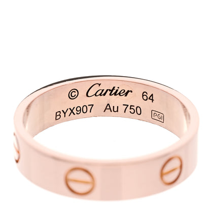 Cartier 18K Pink Gold 5.5mm LOVE Ring 64 10.75 4 of 5