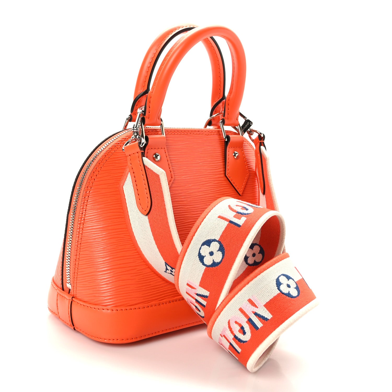 Louis Vuitton Epi Jacquard Alma BB Orange 3 of 8