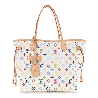 Louis Vuitton LV X TM Monogram Multicolor Neverfull MM White 1 of 10