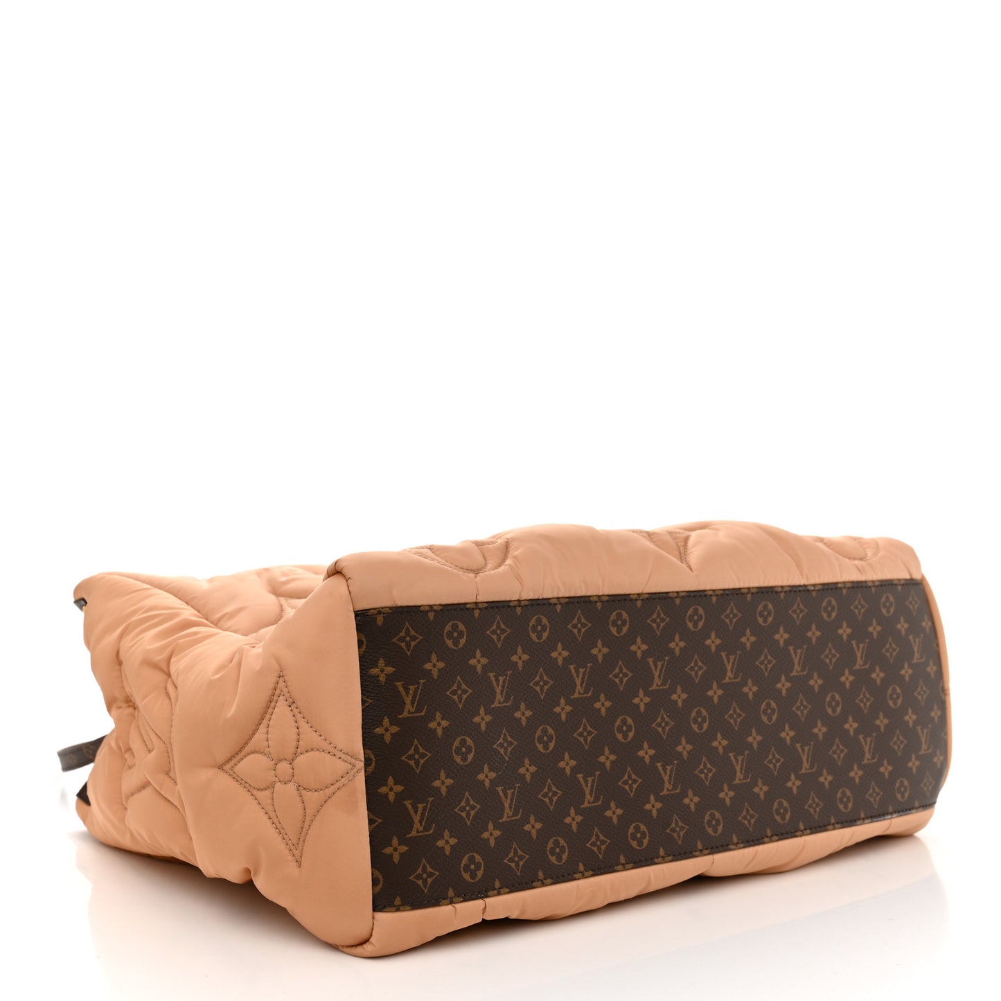 Econyl Monogram Pillow Giant Onthego GM Beige