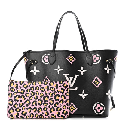 Louis Vuitton Monogram Giant Wild At Heart Neverfull MM Black 1 of 4