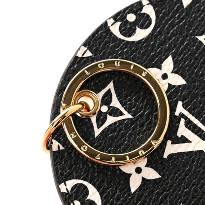 Louis Vuitton Monogram Giant Crafty Illustre Bag Charm Key Ring Creme Rouge Black 3 of 5