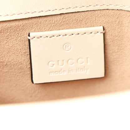 Gucci Calfskin Matelasse Super Mini GG Marmont Shoulder Bag White 6 of 10