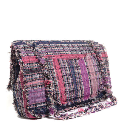 Chanel Tweed Jumbo Double Flap Pink 3 of 8