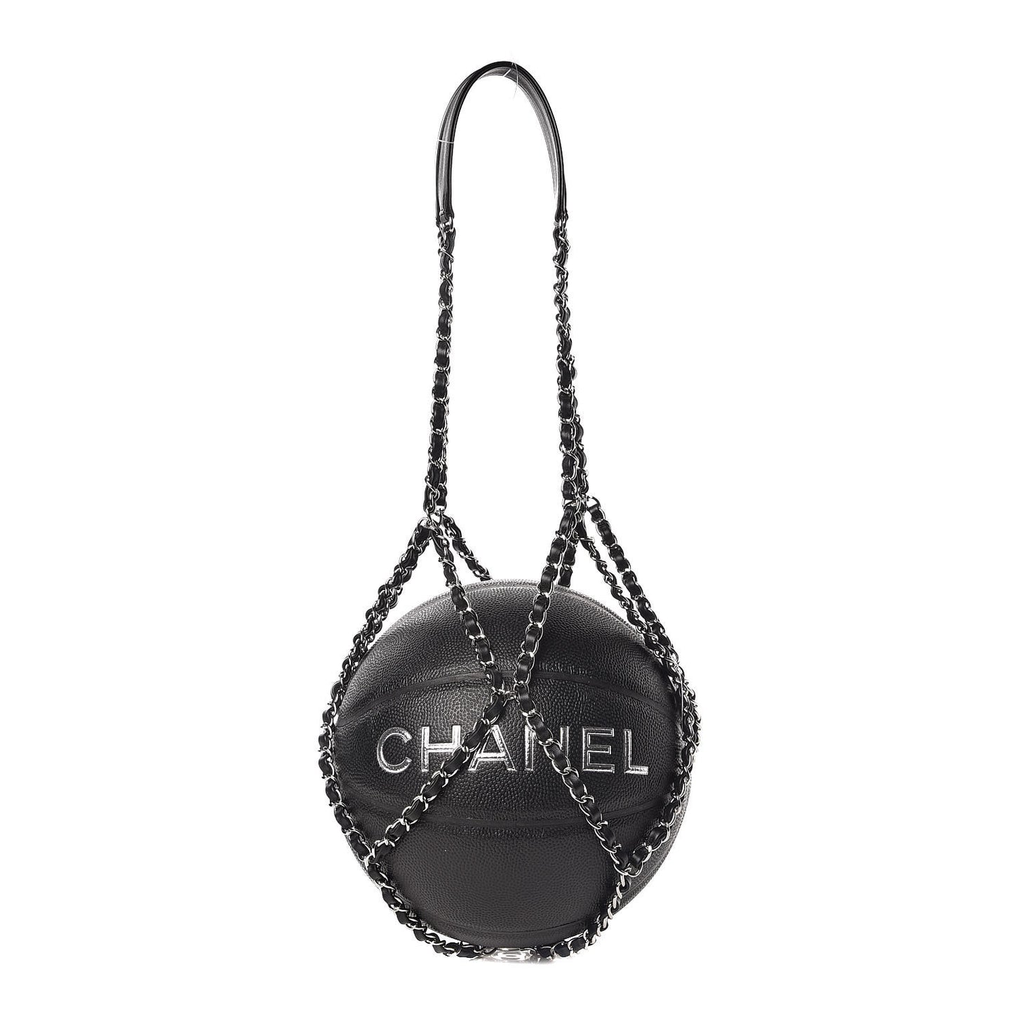 Lambskin Chain Net and Basketball Black