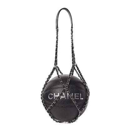 Chanel Lambskin Chain Net and Basketball Black 1 of 12