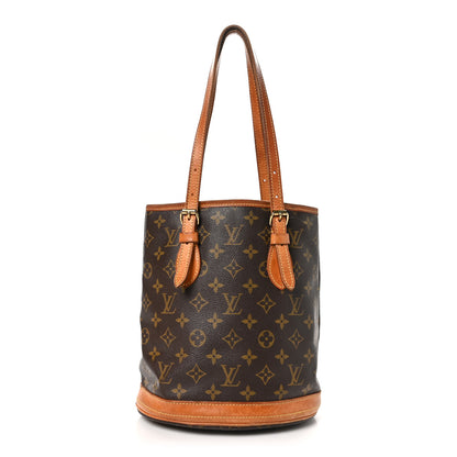 Louis Vuitton Monogram Petit Bucket 23 1 of 13