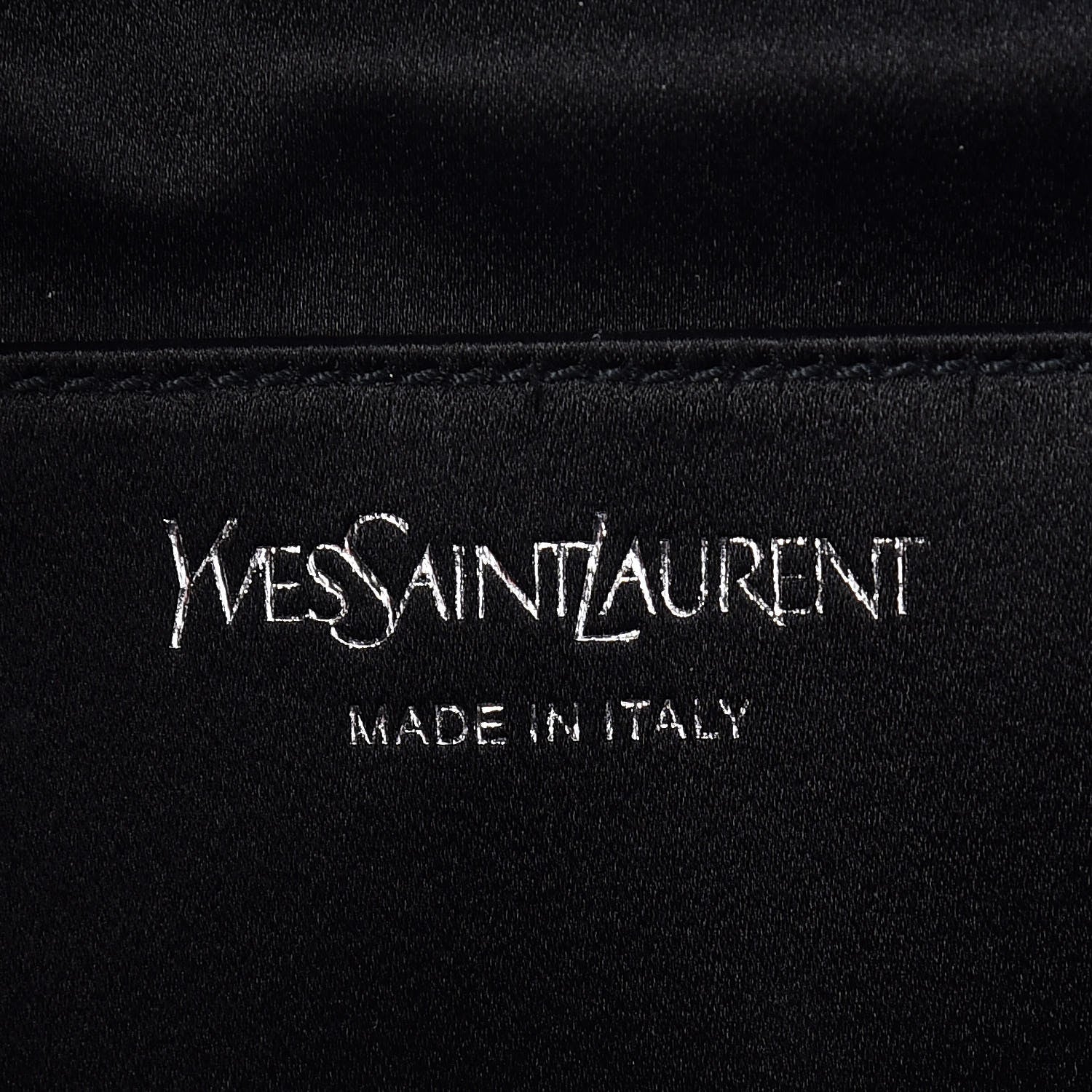 Saint Laurent Metallic Calfskin Monogram Large Belle De Jour Clutch Silver 8 of 9