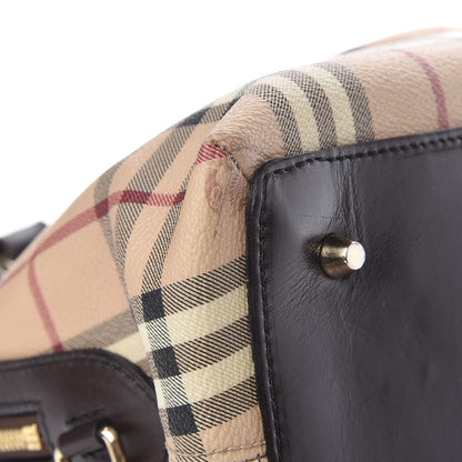 Burberry Haymarket Check Thornley Satchel Chocolate 18 of 22