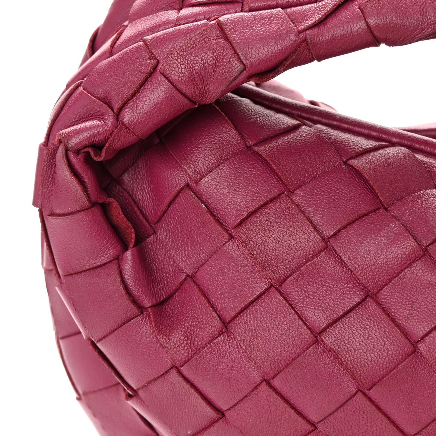 Nappa Intrecciato Mini Jodie Cinnabar