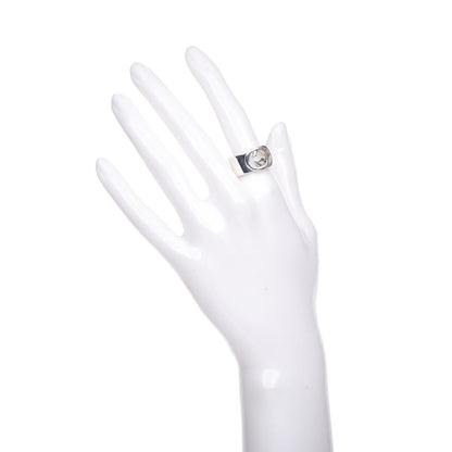 Gucci Sterling Silver Interlocking G Band Ring 54 7 2 of 4