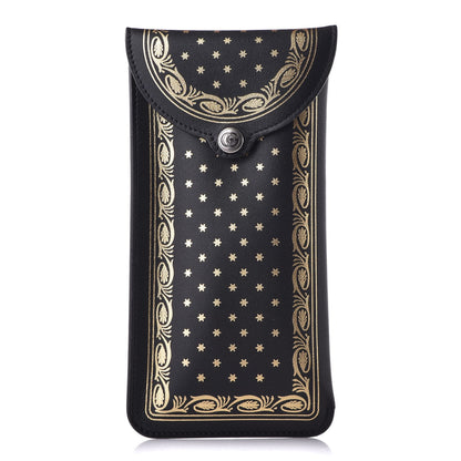 Gucci X SEGA Calfskin GUCCY Stars Sunglasses Case Black Gold 1 of 6