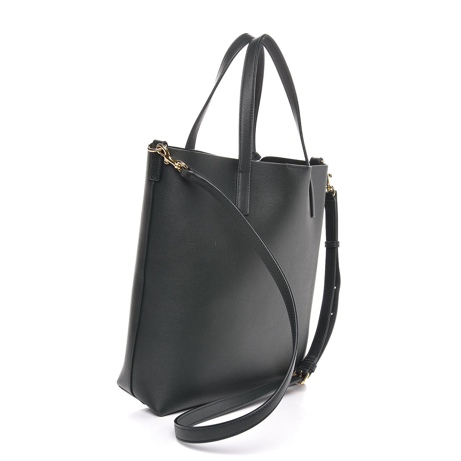 Saint Laurent Calfskin Toy Shopping Tote Dark Green 4 of 8