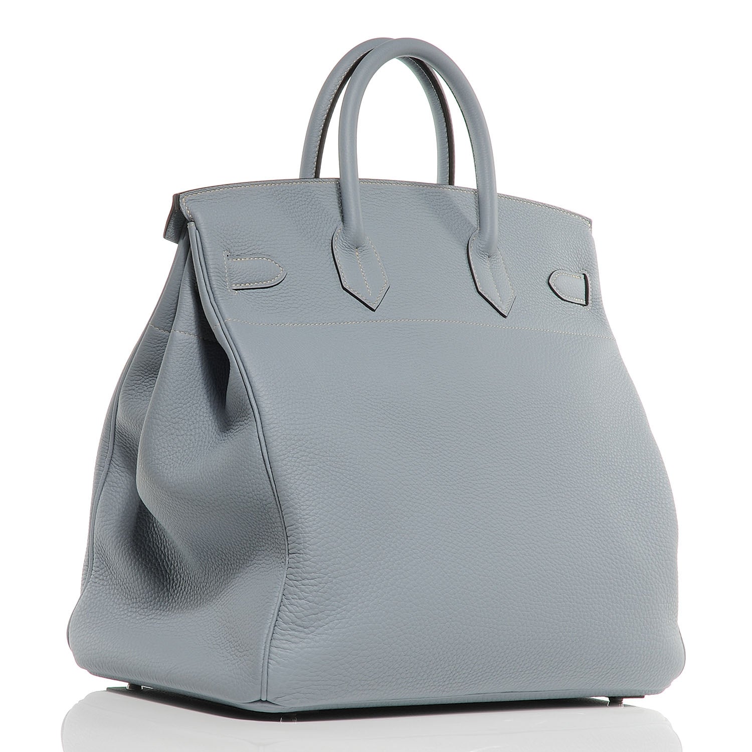 Hermes Togo HAC Birkin 40 Bleu Lin 3 of 9