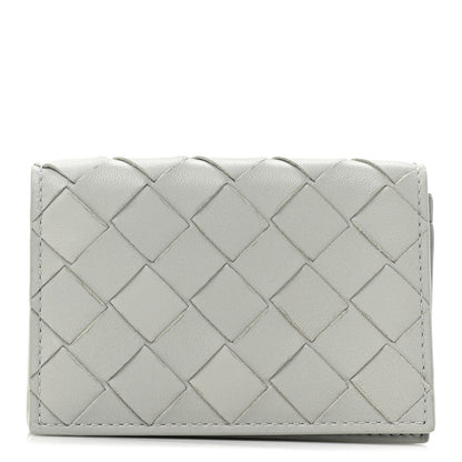 Bottega Veneta Nappa Intrecciato Card Case Agate Grey 1 of 9