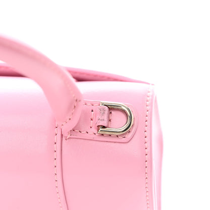 Balenciaga Shiny Box Calfskin Tonal B Hourglass Top Handle Bag XS Candy Pink 12 of 15