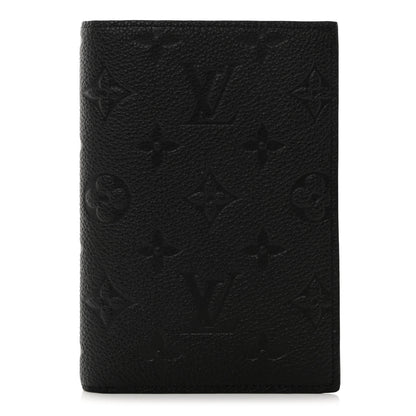 Louis Vuitton Empreinte Monogram Passport Cover Black 1 of 7