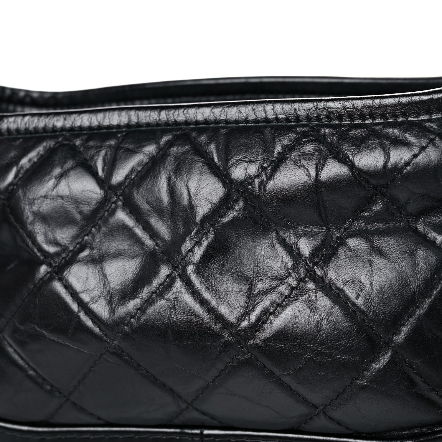 Chanel Aged Calfskin Quilted Small Gabrielle Hobo Black 17 of 17