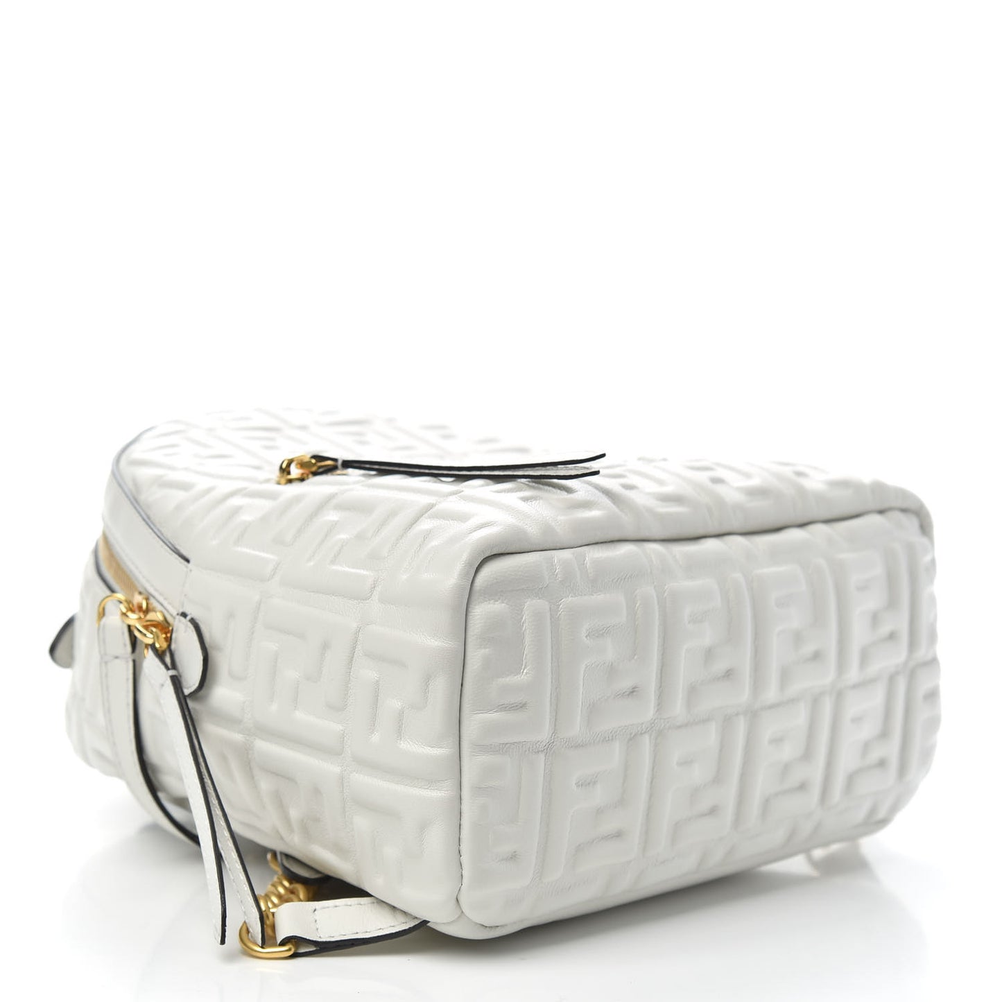 Nappa FF 1974 Embossed Mini Backpack White