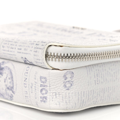 Christian Dior X DANIEL ARSHAM Grained Calfskin Newspaper Messenger White 10 of 14