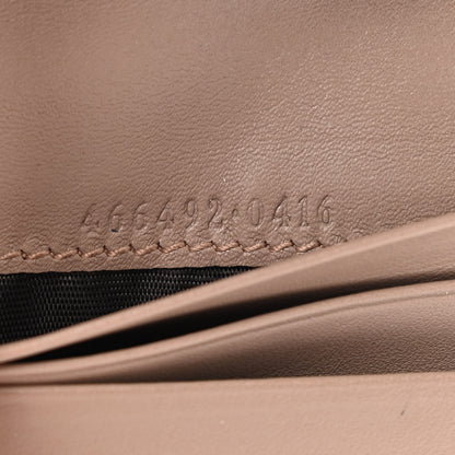 Gucci Calfskin Matelasse GG Marmont Card Case Wallet Porcelain Rose 7 of 7