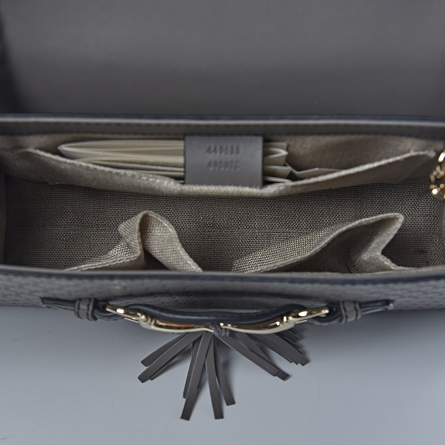 Soft Microguccissima Medium Emily Chain Shoulder Bag Loess