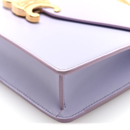 Celine Shiny Calfskin Triomphe Margo Wallet on Chain Light Lavender 8 of 8