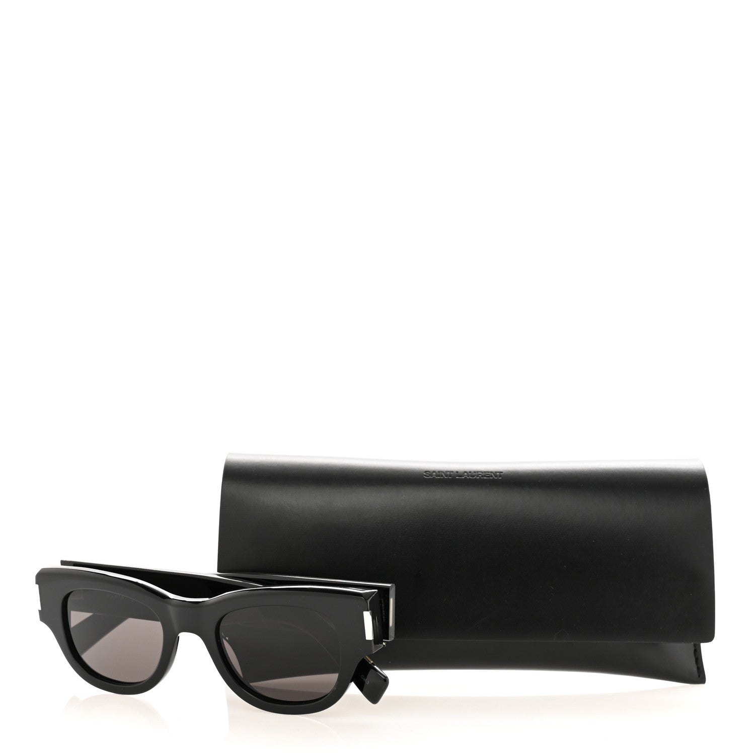 Saint Laurent Acetate Sunglasses SL 573 Black 8 of 8