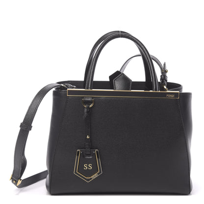 Fendi Vitello Elite Petite 2Jours Tote Black 1 of 10